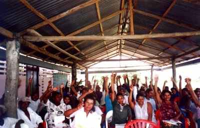 Grupo de usuarios de la Aldea Comunitaria Nuevo Horizonte